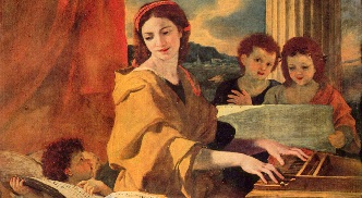 Św. Cecylia, obraz Nicolasa Poussina, XVI w.