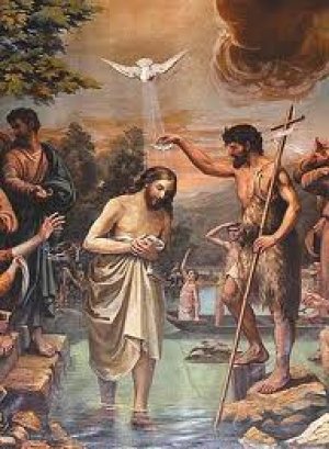 Jan dał takie świadectwo: «Ujrzałem ducha, który zstępował z nieba jak gołębica i spoczął na Nim. Ja Go przedtem nie znałem, ale Ten, który mnie posłał, abym chrzcił wodą, powiedział do mnie: „Ten, nad którym ujrzysz ducha zstępującego i spoczywającego na Nim, jest Tym, który chrzci duchem Świętym”. Ja to ujrzałem i daję świadectwo, że on jest Synem Bożym»